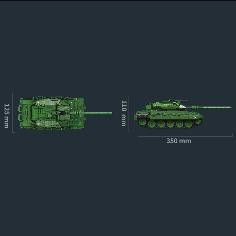 LeYi 66057 MERKAVA MAIN BATTLE TANK Military