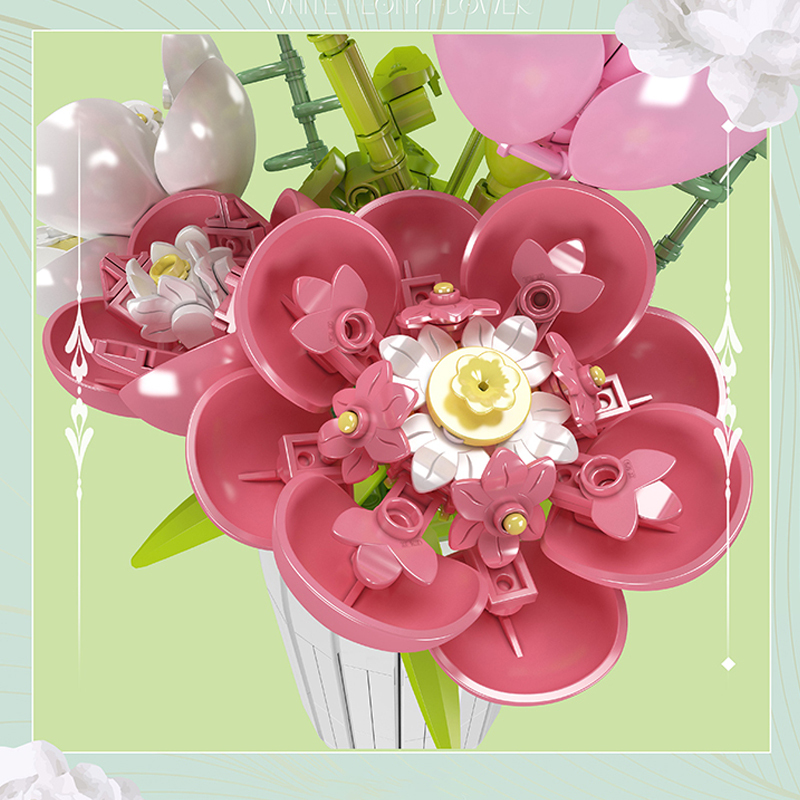 Mouldking 10059 Botanical Collection Flower World Building Blocks 866±pcs Bricks Model From China