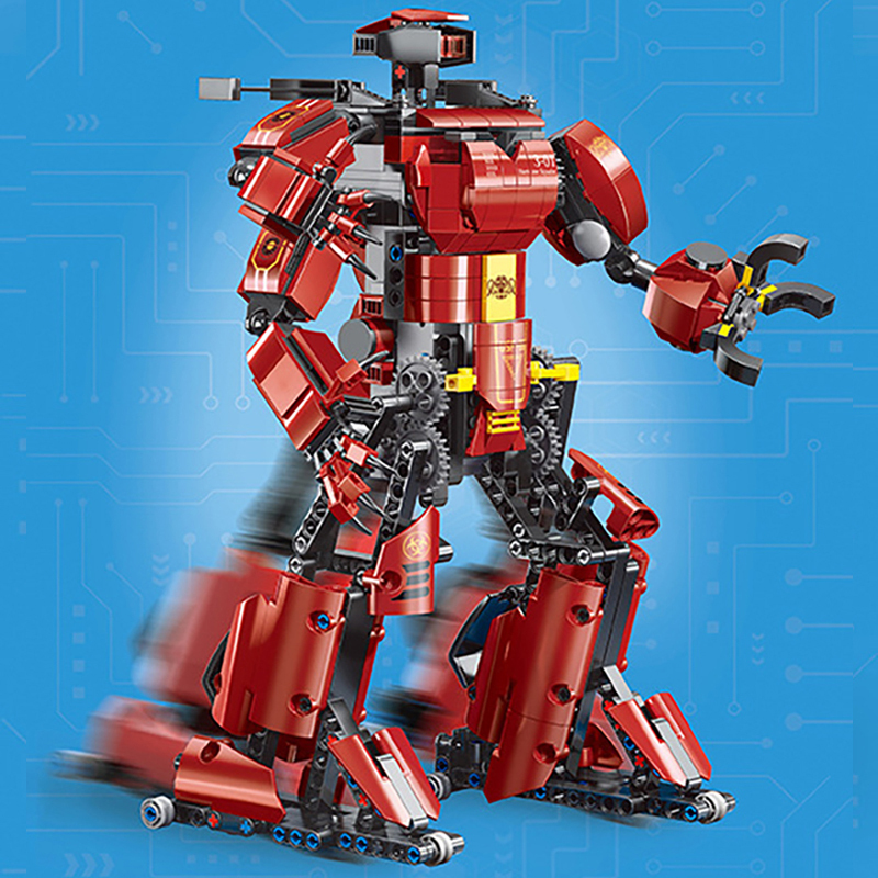 {With Motor}Mould king 15038 Technic MK Crimson Robot Building Blocks 636±pcs Bricks from China.