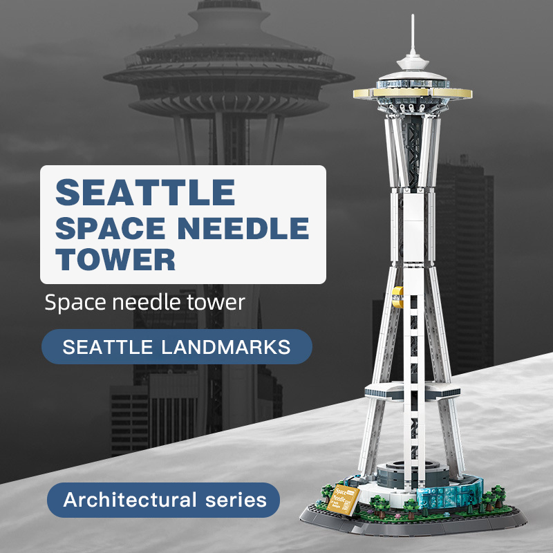 WANGE 5238 Creator Expert Space Needle Tower Buildings 1075pcs Bricks Toys From China Delivery.