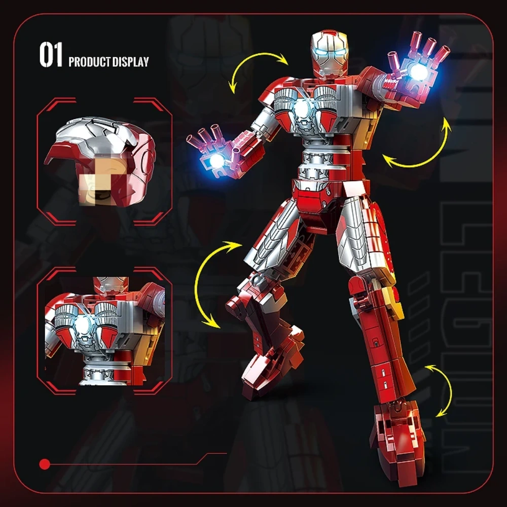 QUANGUAN 797 Iron Man Super Heroes