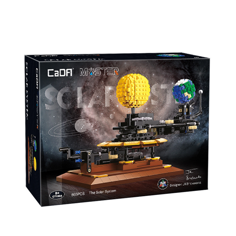 CaDa C71004 MOC Idea Earth, Moon and Sun Orrery Budilding Blocks 865pcs bricks toys ship from China