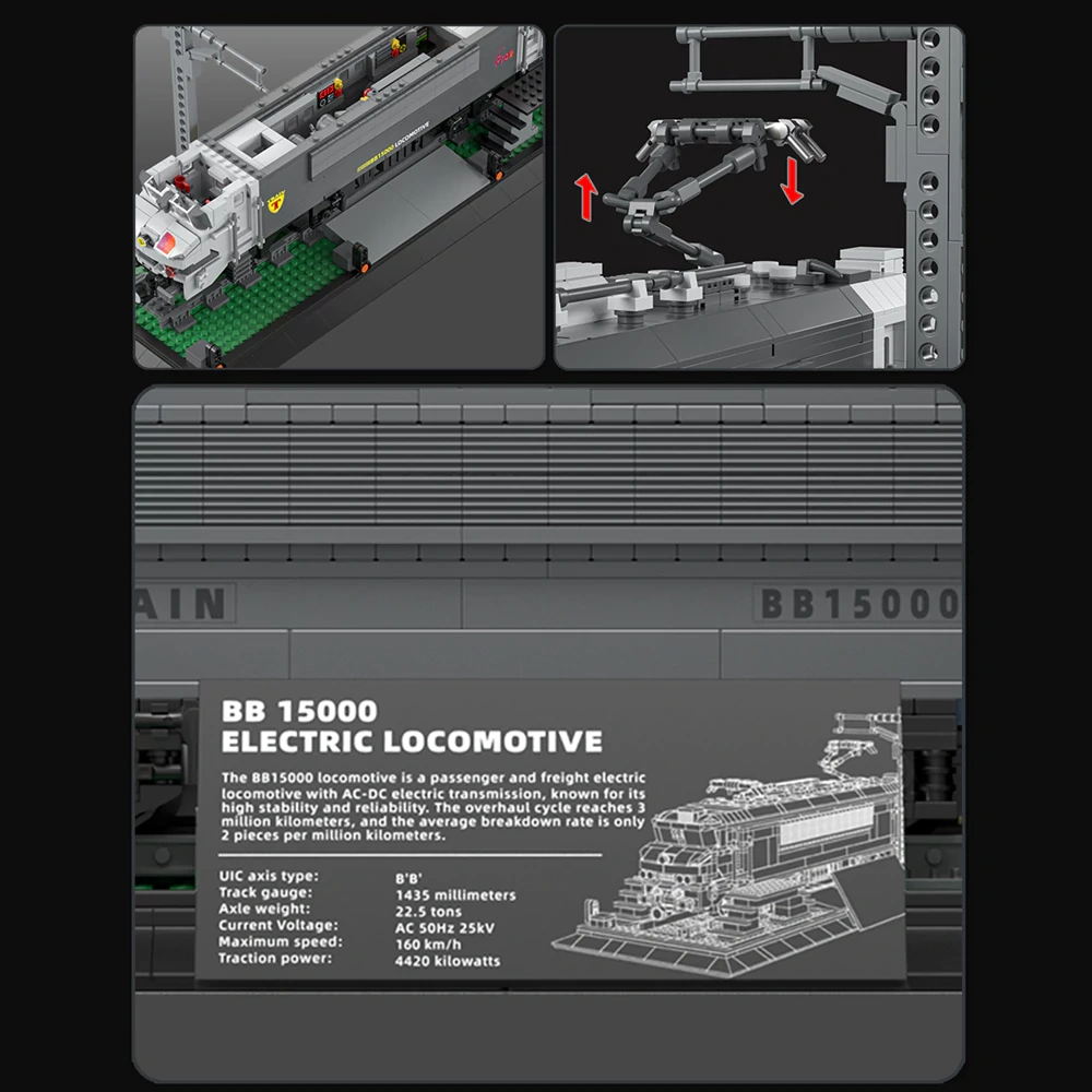 [Pre-sale] Reobrix 66803 BB15000 ELECTRIC LOCOMOTIVE Technic
