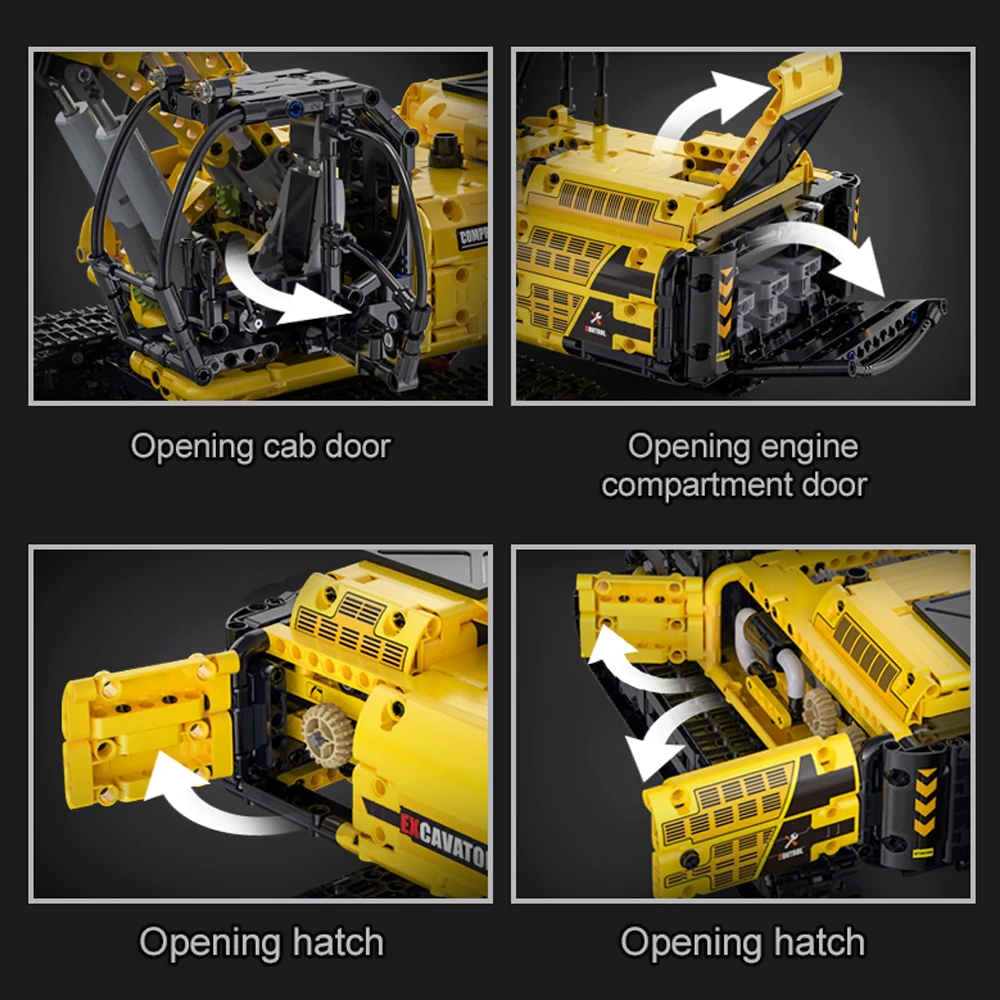CaDA C61082 Remote Control Excavator Technic