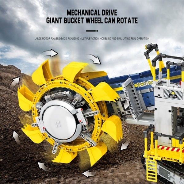 [With Motor] Reobrix 22017 Bucket wheel excavator Technic