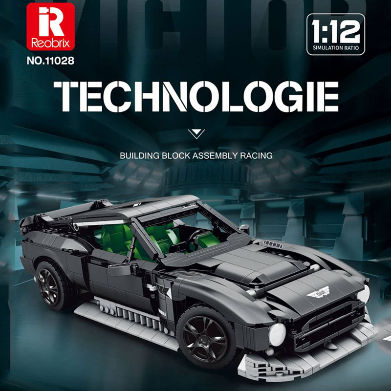 Reobrix 11028 Creator Expert Series Aston Martin Victor Building Blocks 1638pcs Bricks Toys Model Ship From China