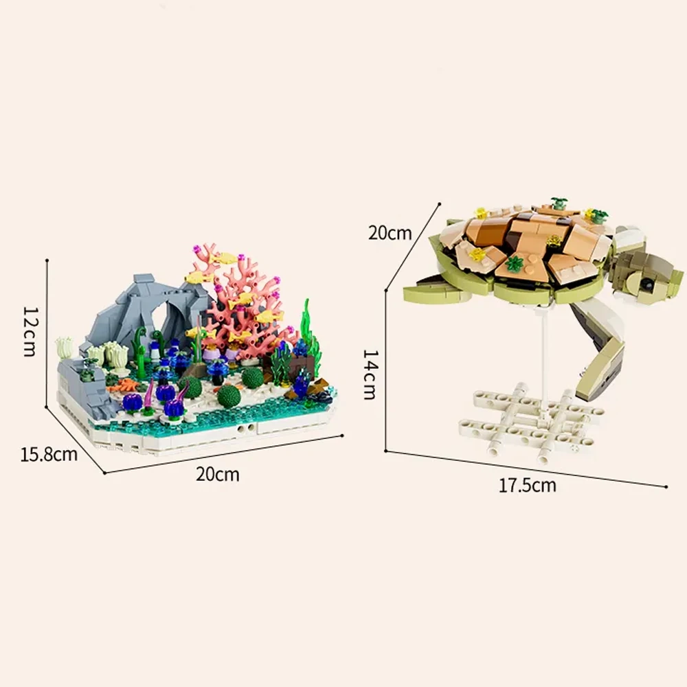 Funwhole F9072 Turtle Coral Dream Travel Notes Creator Expert
