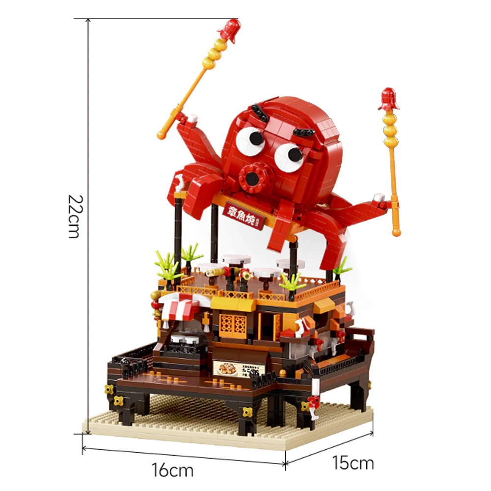 [Mini Micro Bricks] MOYU Cuisine Series Modular Buildings