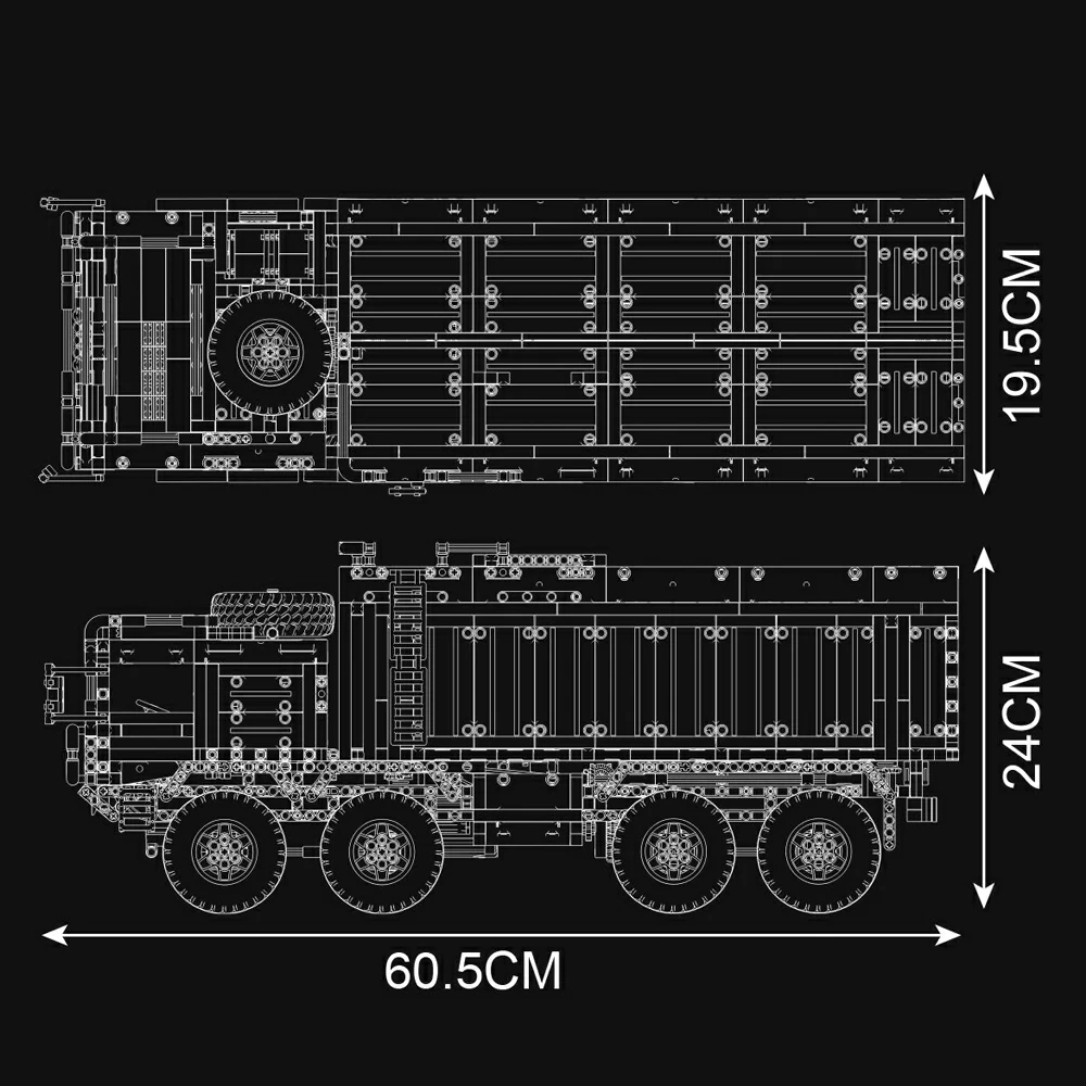 MouldKing BOX -STYLE 8X4 MISSILE VEHIOLE Military