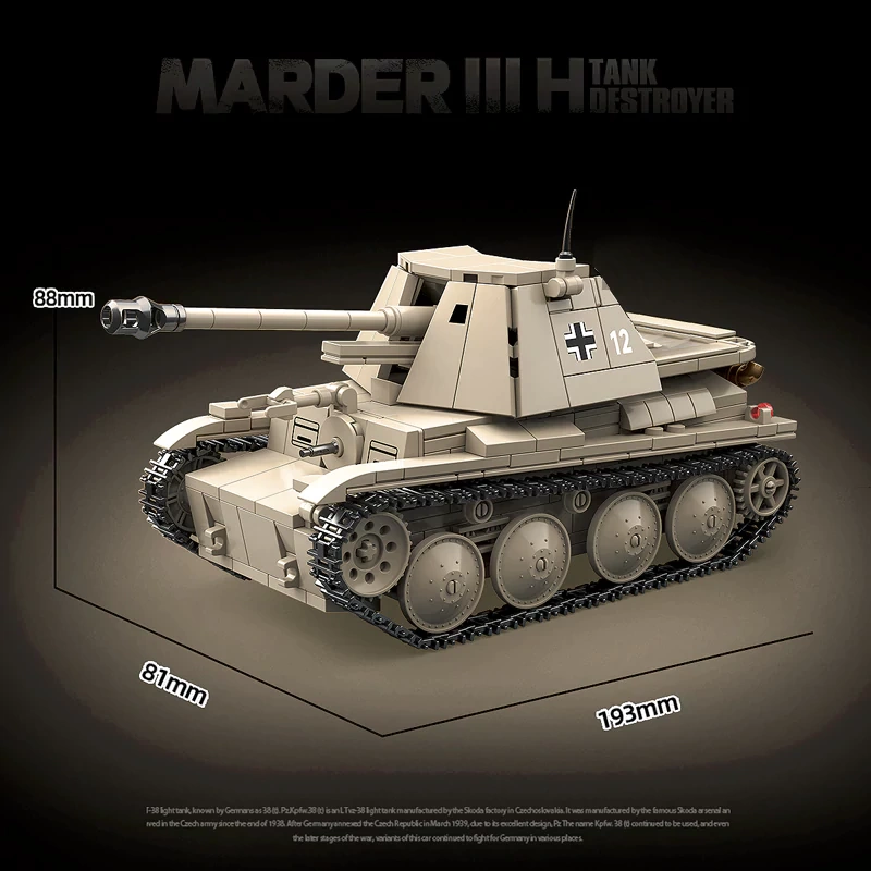 [Deal] QUANGUAN 100295 MARDER III H DESTROYER Tank Military