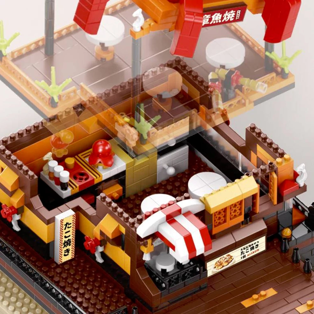 [Mini Micro Bricks] MOYU Cuisine Series Modular Buildings