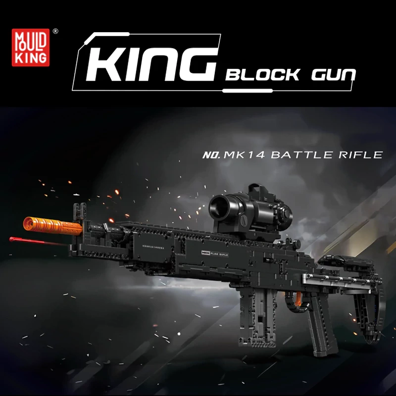 MouldKing 14026S MK14 Battle Rifle Military