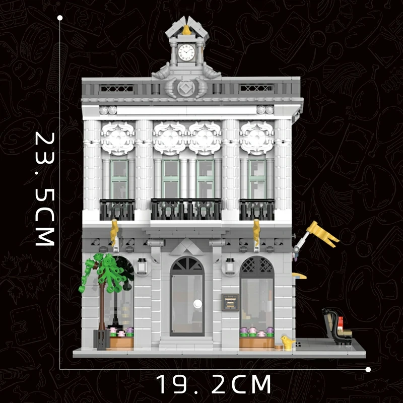 [Mini Micro Bricks] JiQing JQ10004 Bank Modular Buildings