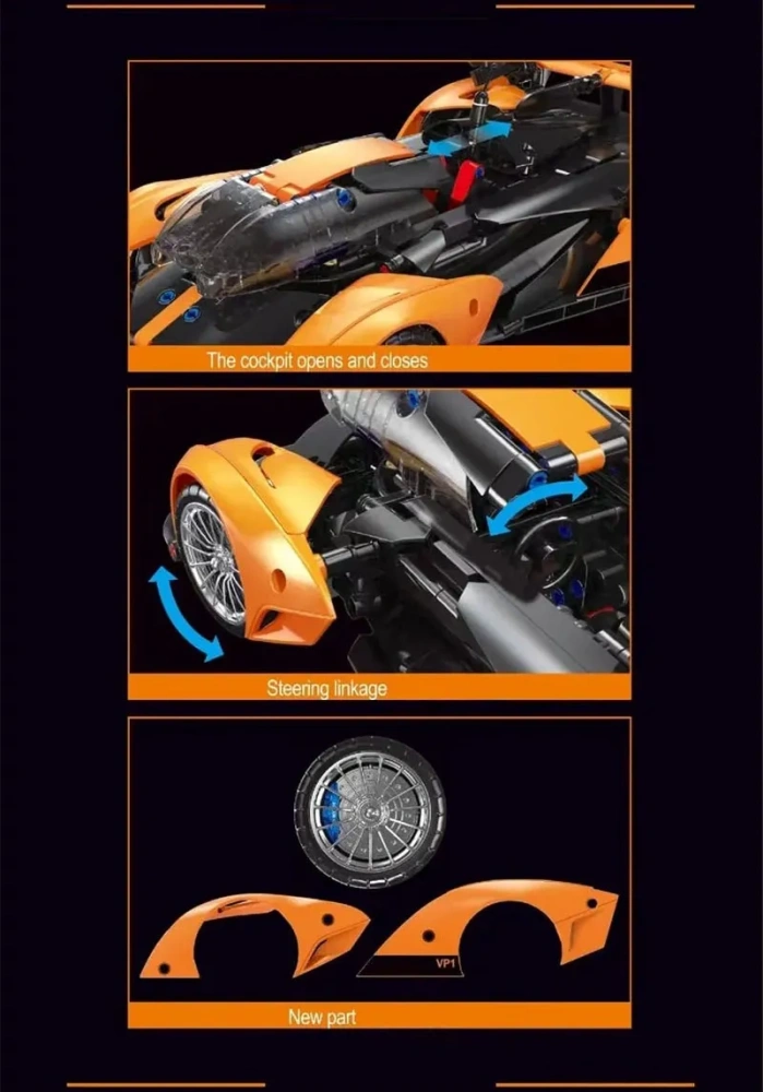 ProBlocks YC-23045 McLaren Solus GT 1:14 Technic