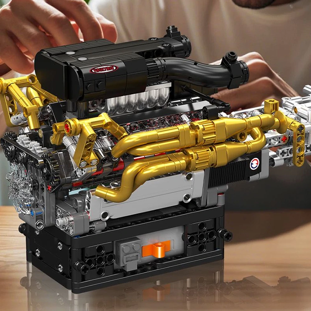 MouldKing 10224 Valkyrie V12 Engine Technic