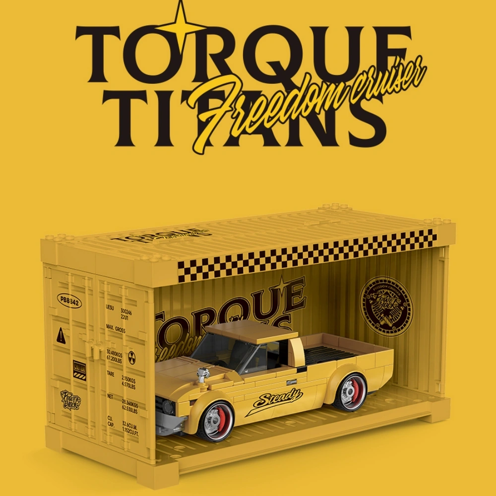 [Pre-sale] PowerBlock PB8842 Pickup Trucks Sea Breeze Knight 8-Wide 1:32 Scale Car Technic Europe Warehouse Express