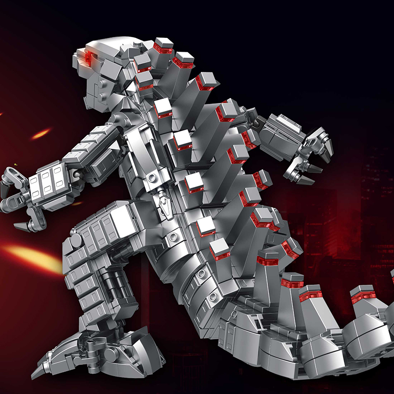 PANLOS 687303 Movie & Game Mechanical Godzilla Building Blocks 1072pcs Bricks Toys From China Delivery.
