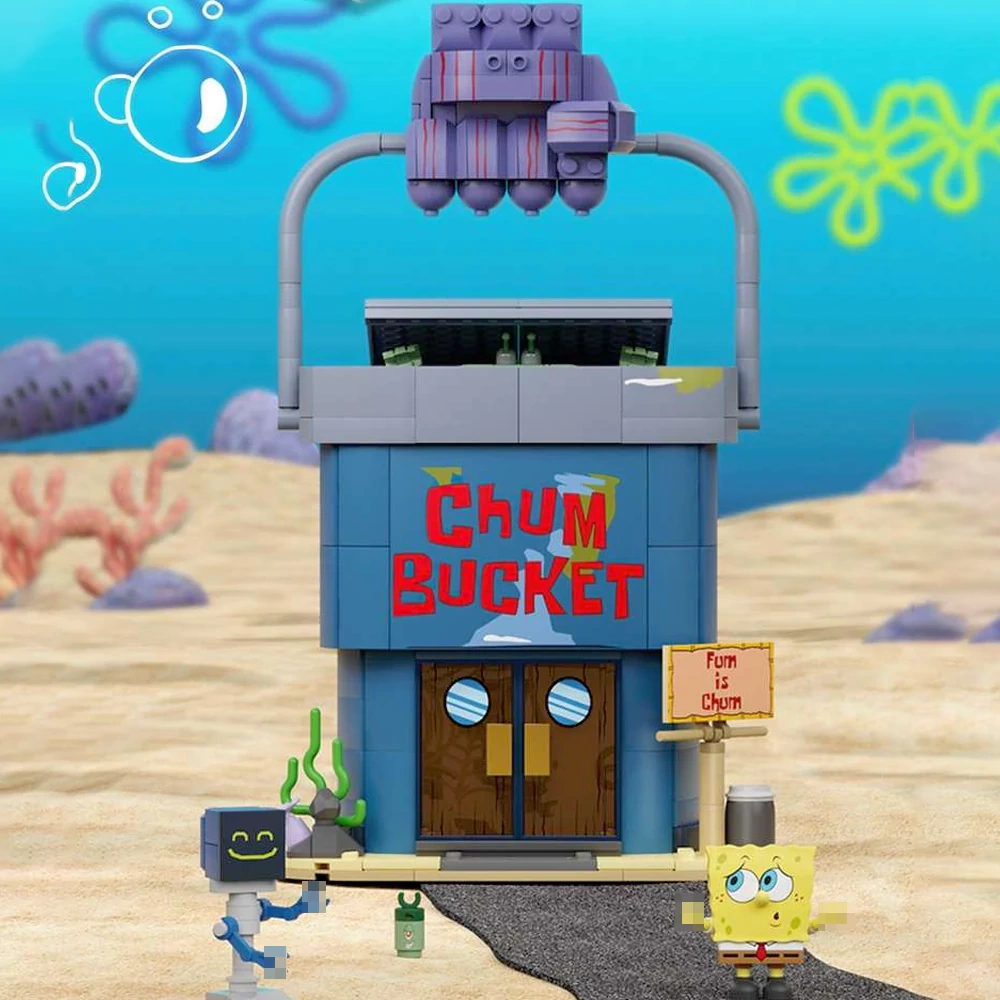 AREA-X AB0086 Plankton's  Chum Bucket Spongebob Movie