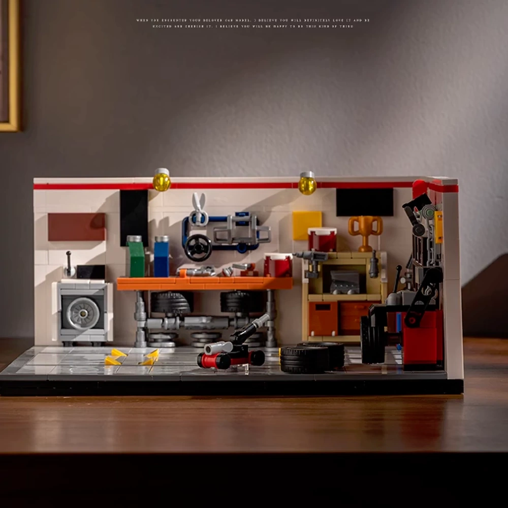 Custom X5007 AMERICAN STYLE REPAIR STATION Creator Expert