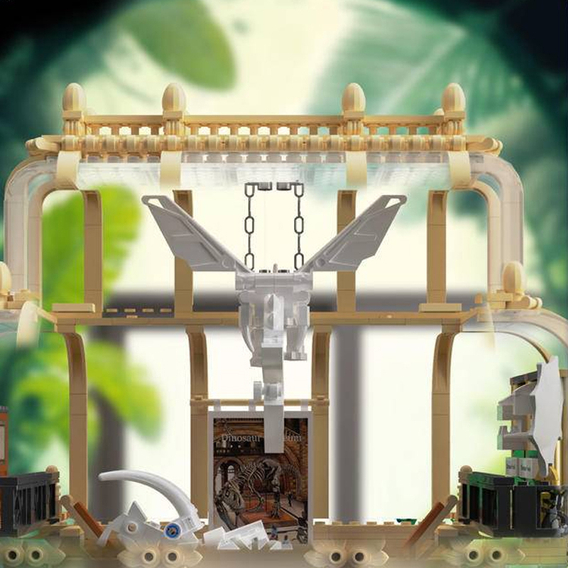[Mini Micro Bricks] ZHEGAO 613000 Dinosaur Museum Modular Buildings