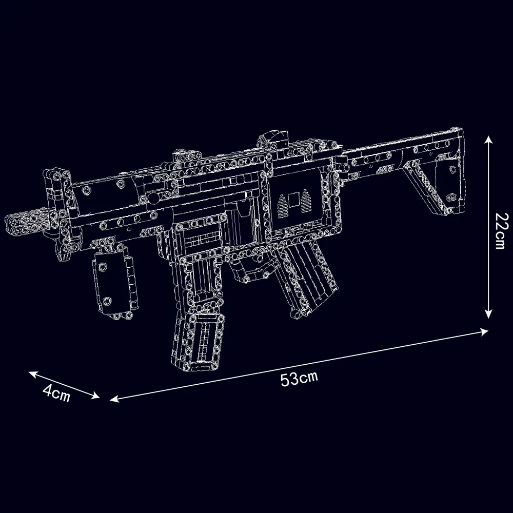 MouldKing 14001S MP5 Submachine Gun Military