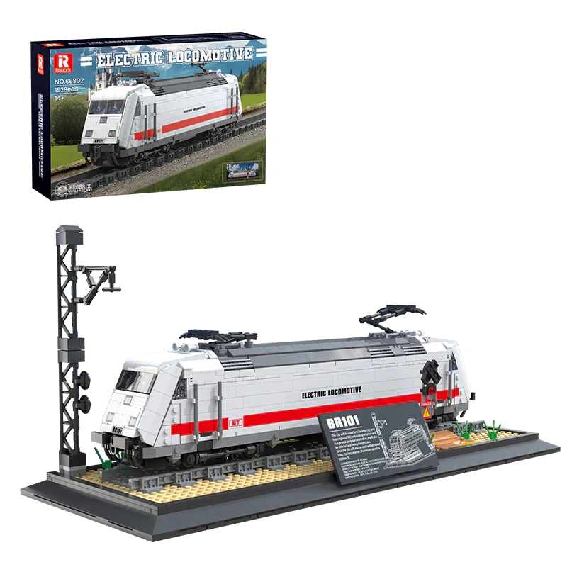 Reobrix Electric Locomotive Train Set for Technic Fans