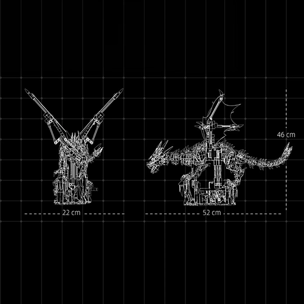 MJI 13093 The Dark lce Dragon Monster Dinosaur