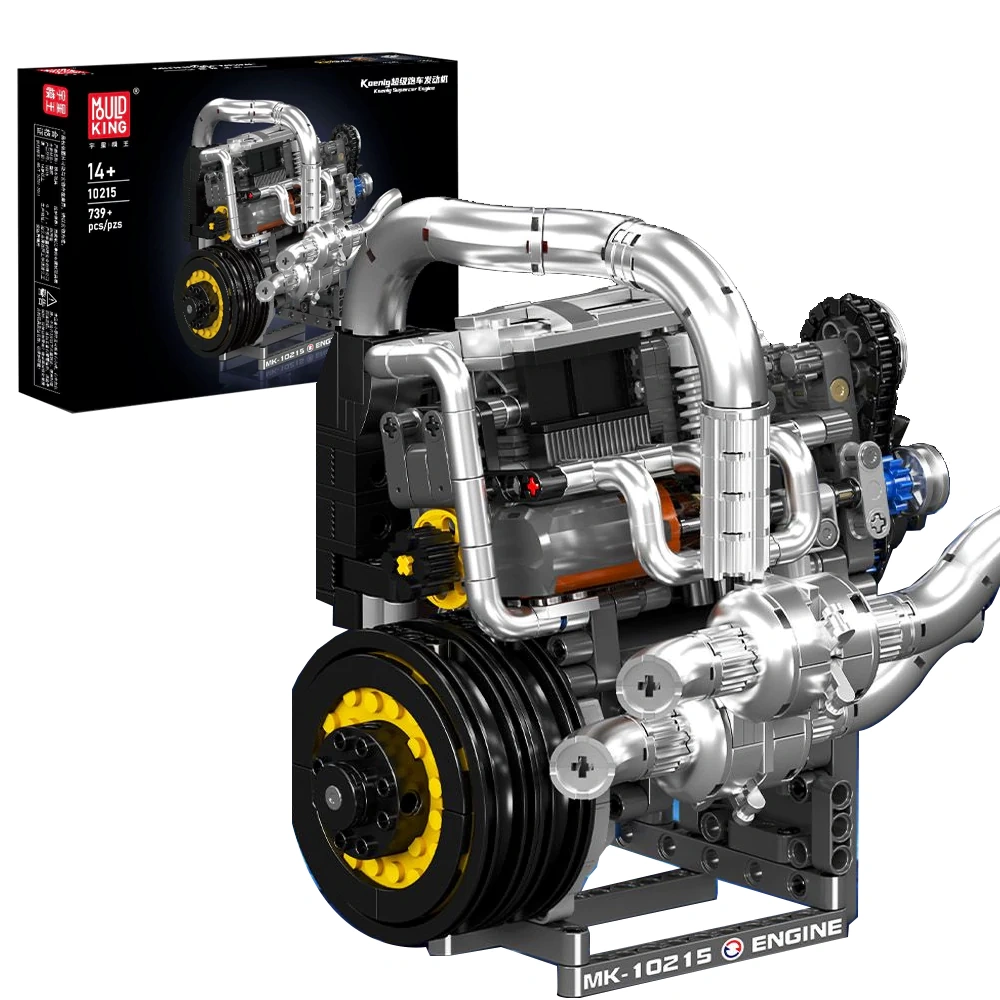 MouldKing 10215 Koenig Supercar Engine Technic