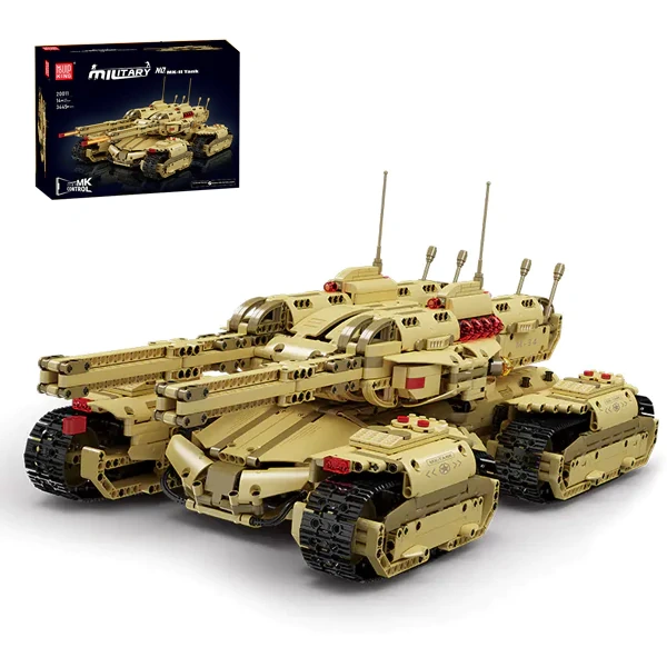 [With Motor] MouldKing 20011S Mammoth Tank Military
