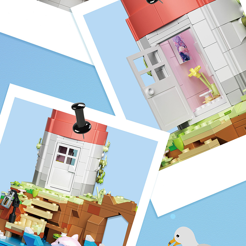 [Mini Micro Bricks] ZHEGAO 663007 Lighthouse MusicBox Creator