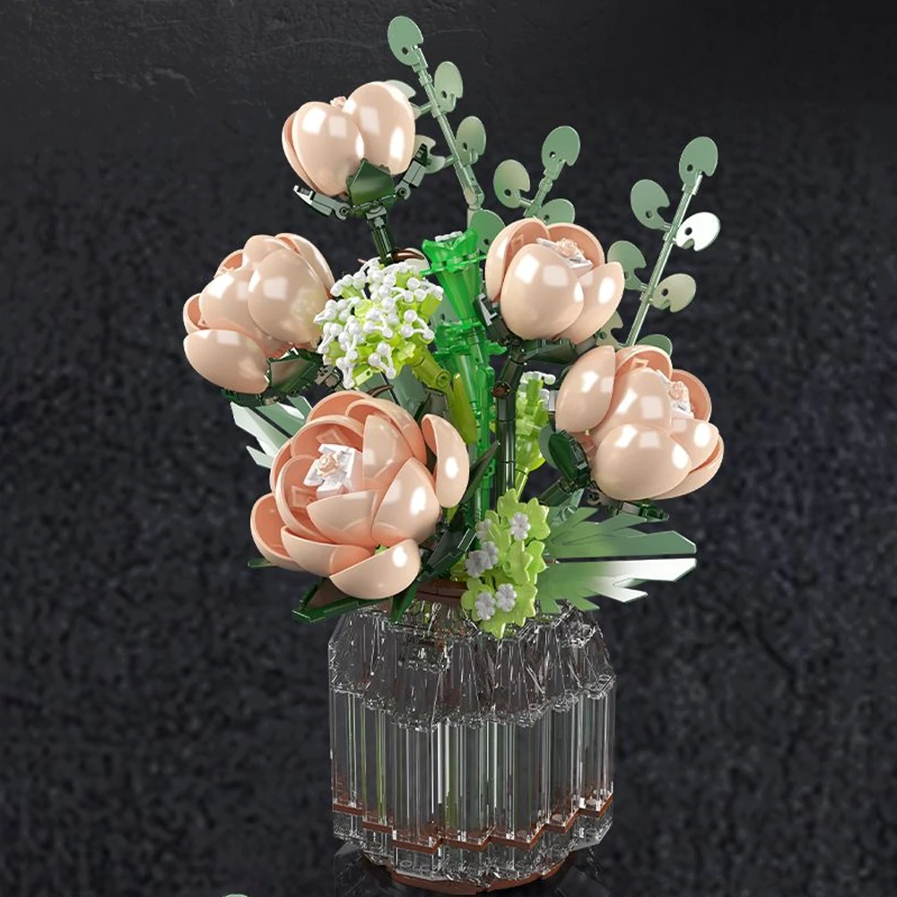 MouldKing 24109 White Rose Creator Expert