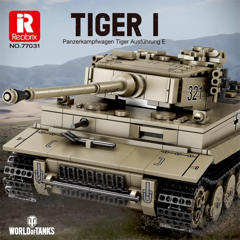 Reobrix 77031 TIGER I World of Tanks Military