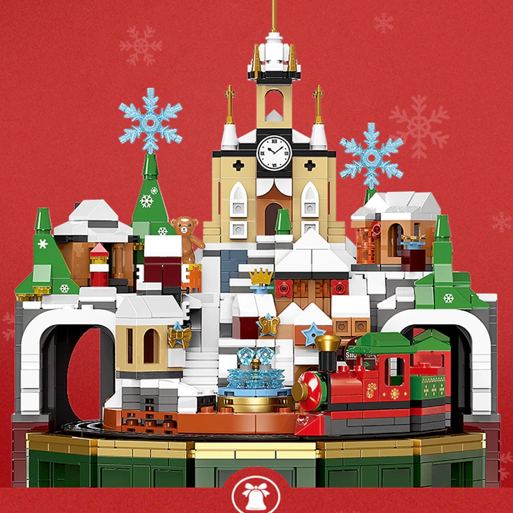 XINGBAO XB-18020 Christmas Castle Music Box Christmas