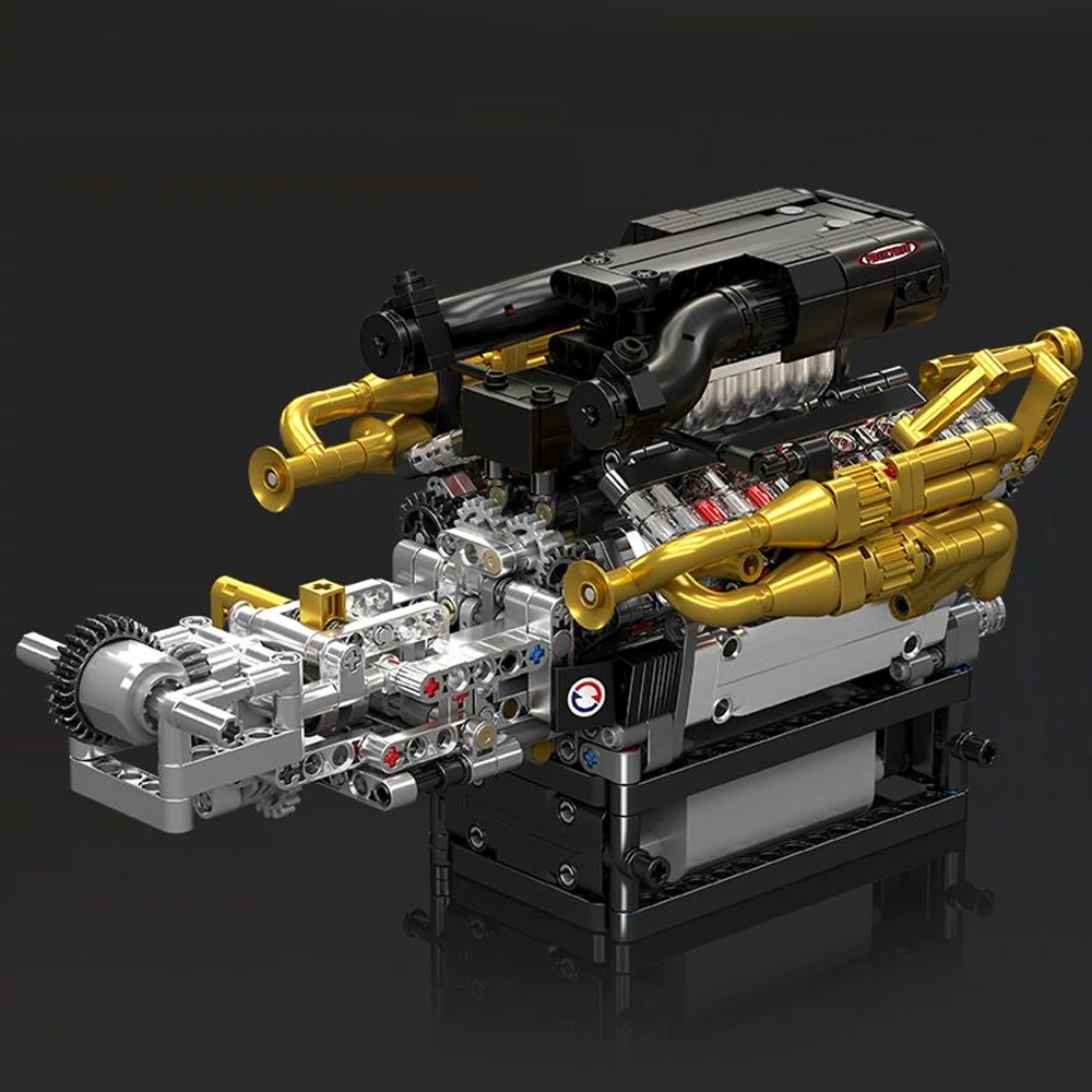 MouldKing 10224 Valkyrie V12 Engine Technic