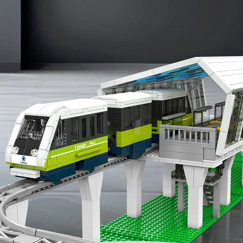 MouldKing 12040 ltalian Marconi Express Light Rail Train Technic