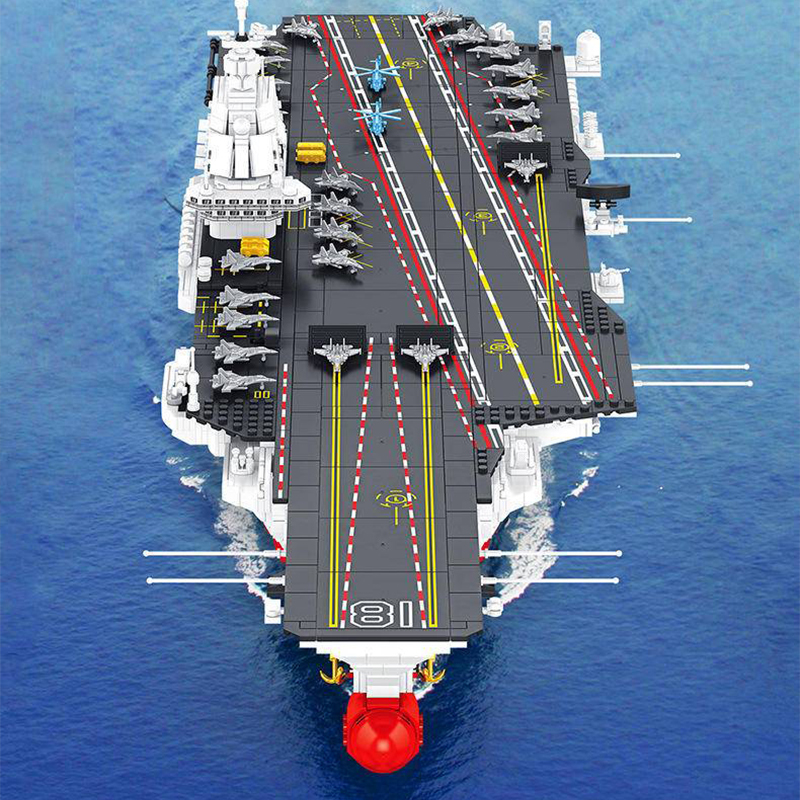 PANLOS 688014 MOC Military 003 Aircraft Carrier Building Blocks 3126pcs Bricks Toys From China.