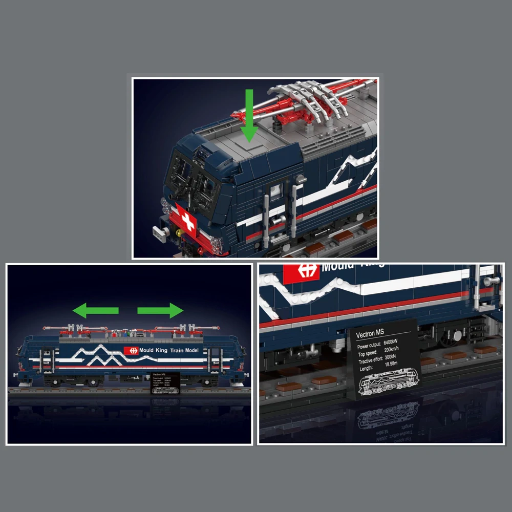 MouldKing 12045 Vectron MS Electric Locomotive Technic