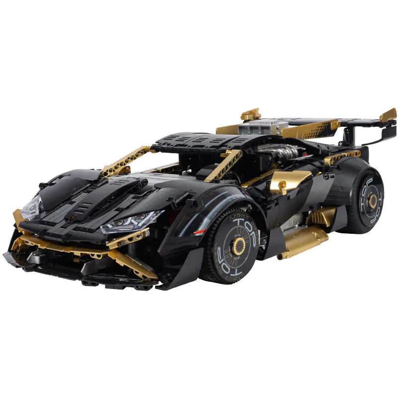 KBOX 10600 Technical Technic STO Black Gold Rambo：Lamborghini Huracán STO  Building Blocks 2519pcs Bricks Toys from China