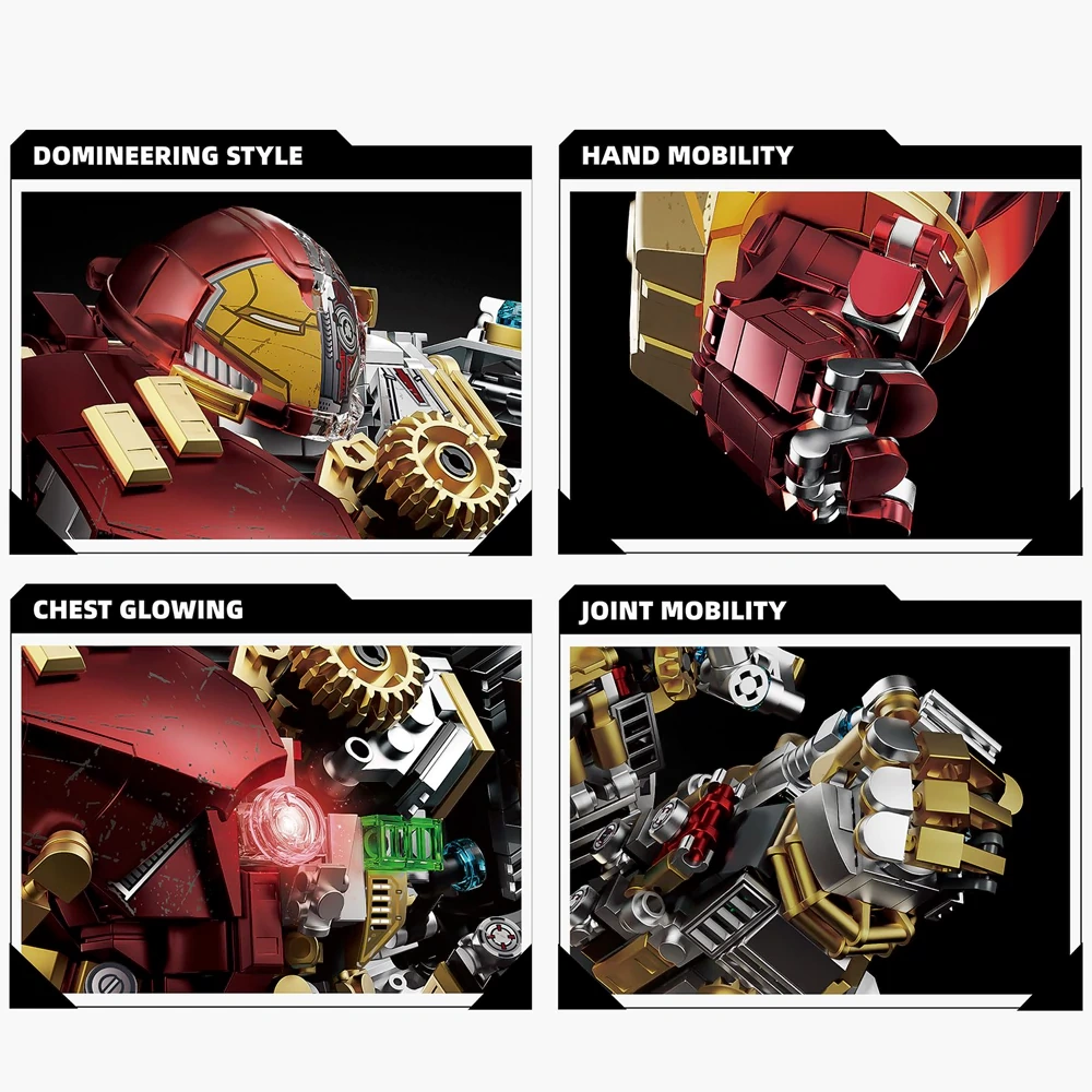 Leyi 76109 Semi Mechanical Hulkbuster Movie