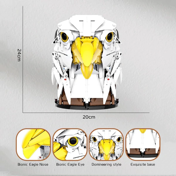 DK 5015 Eagle Head Ornaments Hangable wall Creator Expert