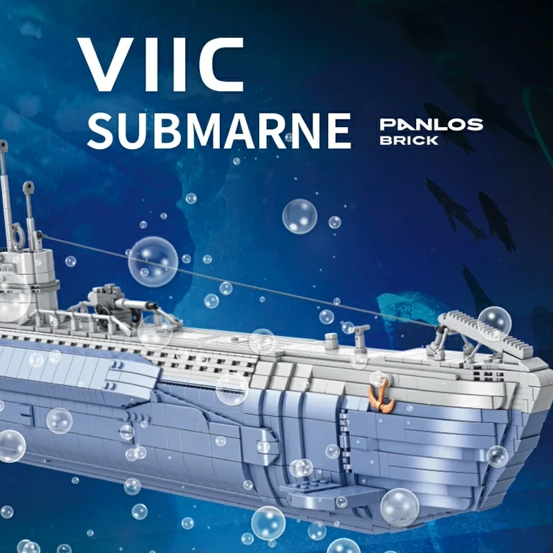 Custom 628011 VIIC U-552 Submarine Military