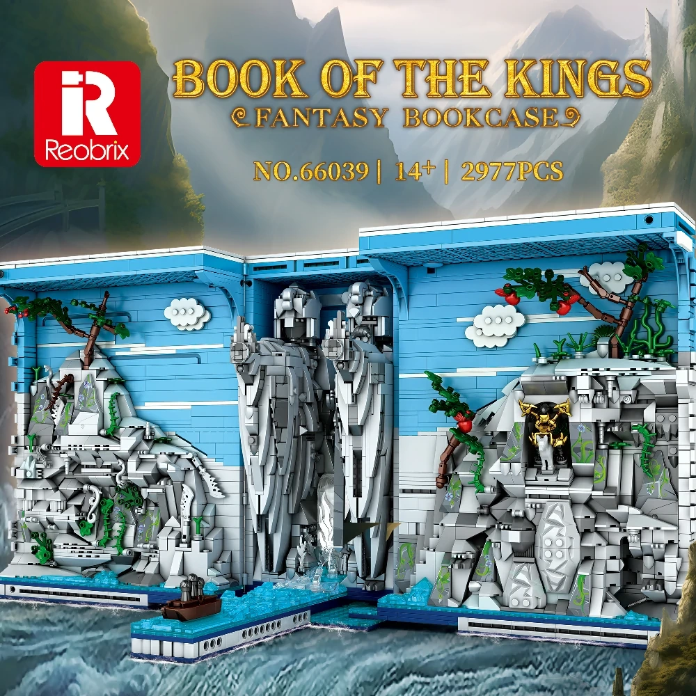 LEGO MOC Reobrix 66039 Book Of The Kings Fantasy Bookcase Movie & Game
