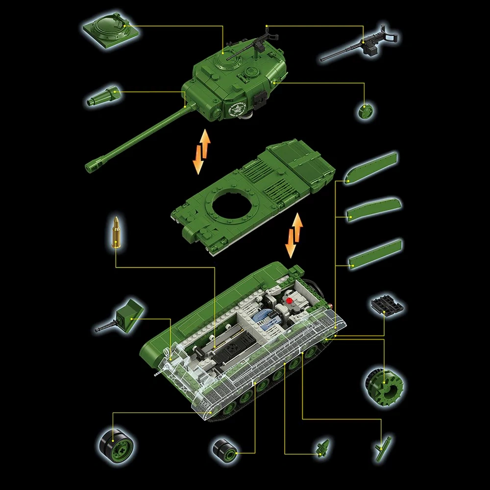 12GO 97011 M26 Pershing Tank Military
