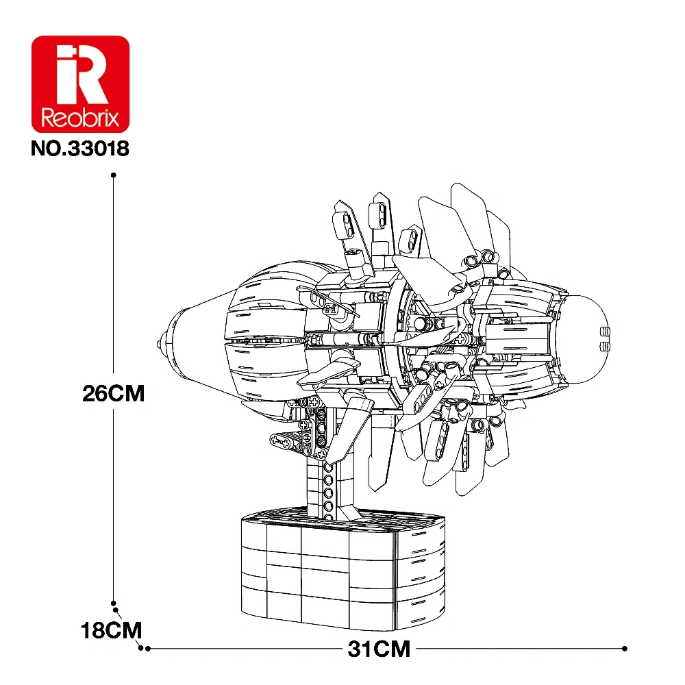 Reobrix 33018 AIRCRAFT ENGINE Technic