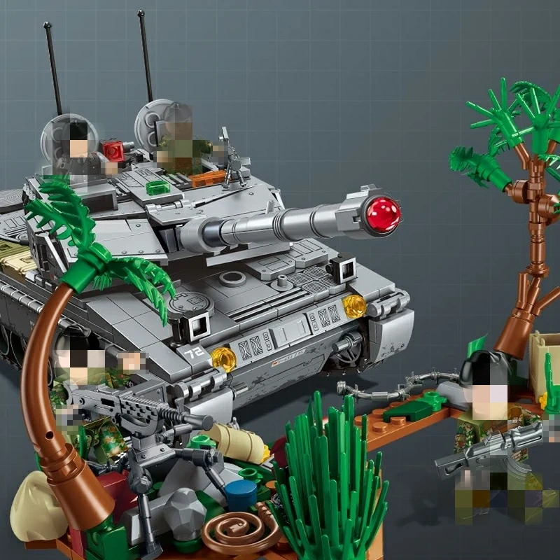 SEMBO 207217 Leopard 2A7 Main Battle Tank Military