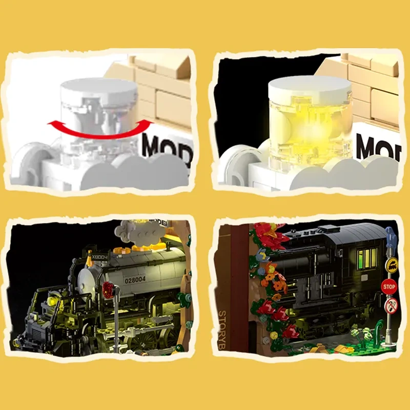 XMORK 028004 TRAIN BOOKEND Booknook Creator Expert