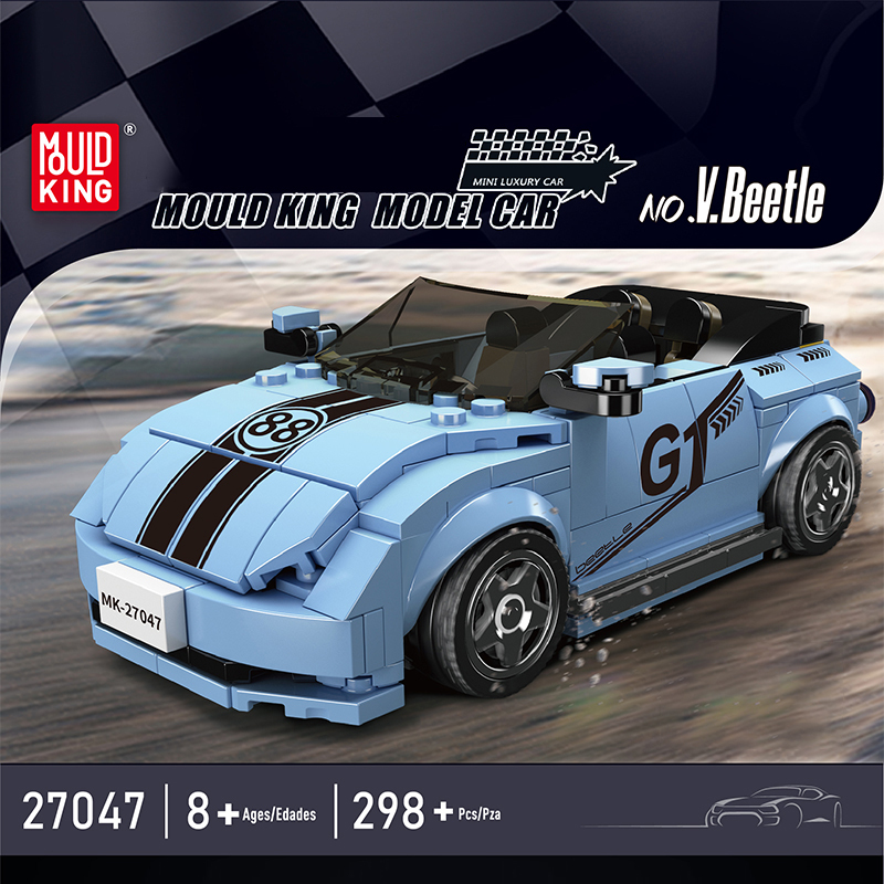 [With Display Box] MouldKing Model Car Super Racers Speed Champions Collection 1