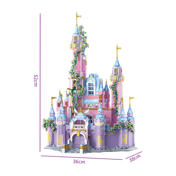 [Mini Micro Bricks] ZHEGAO 612011 Dream Castle Modular Buildings