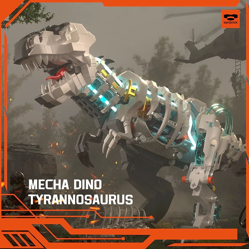 Iambrick 30601 Tyrannosauruss Mecha Dino Monster Dinosaur