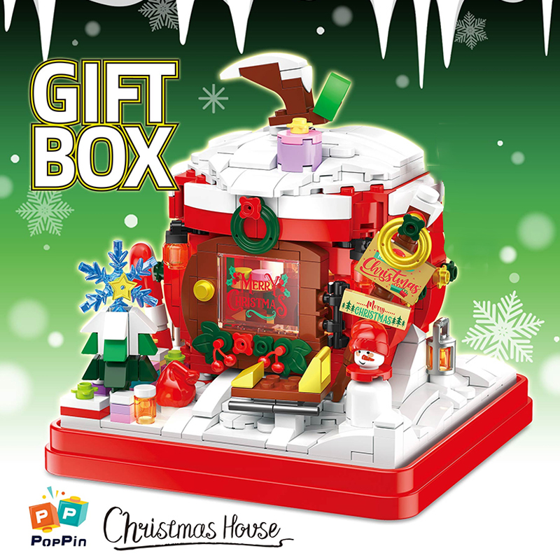 [Pre-Sale] [Mini Micro Bricks] ZHEGAO 662024 Gift Box: Christmas House Creator Seasonal Christmas